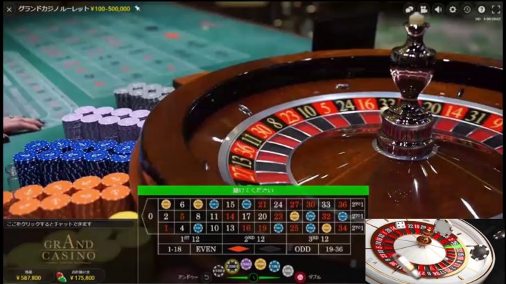Roulette Strategy From ￥587,800  to ￥1,487,800 ルーレット戦略　￥587,800 VS ルーレット