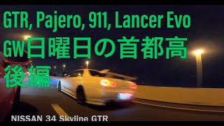 Street Racing@Tokyo Metropolitan Highway No.28. GTR, Lancer Evolution, JDM. ルーレット族のGW。Petrol Head.